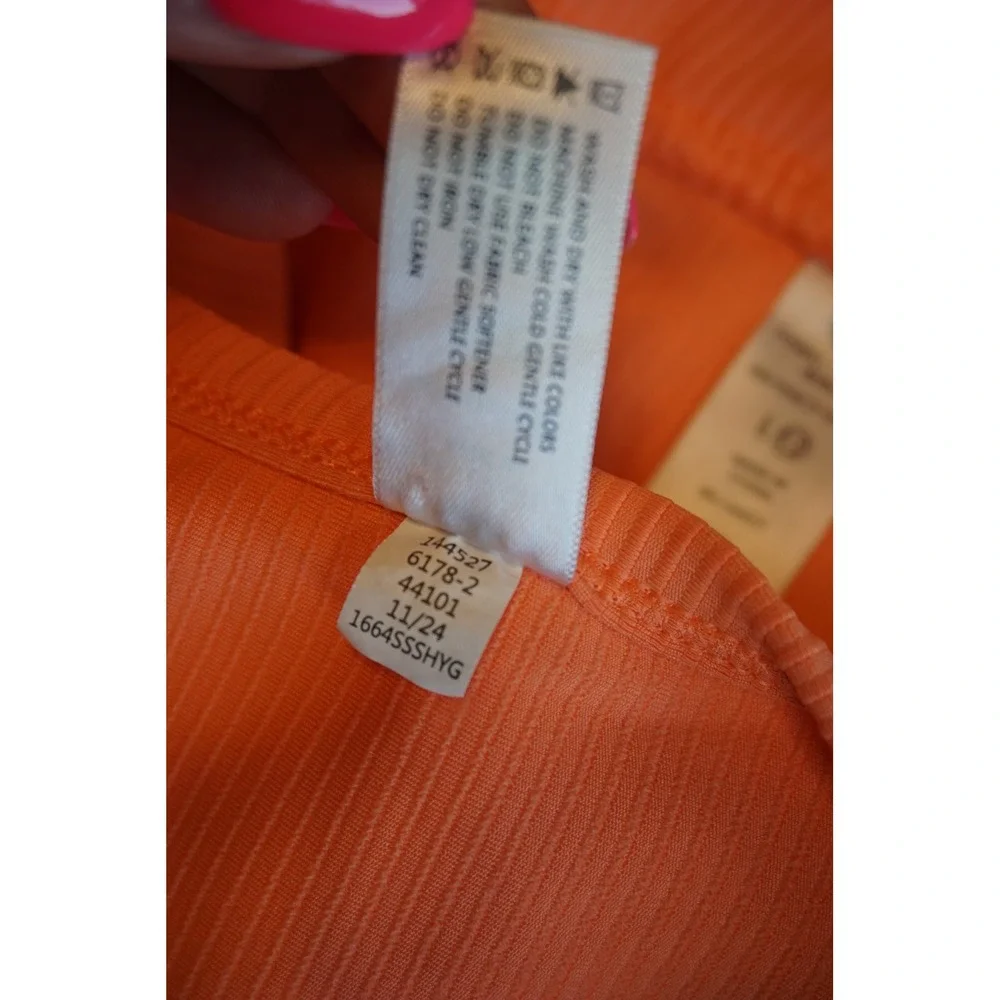 Yogalicious Girls Rib Maisie Top and Piper Short Set Orange Size 12 KC.1033